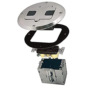 【中古】【輸入品・未使用】Hubbell6239NIFloor Box Outlet Kit-NICKEL FLOOR BOX KIT (並行輸入品)