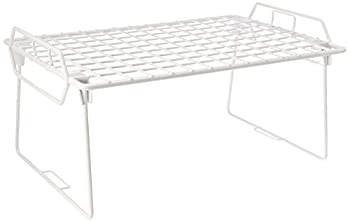 【中古】【輸入品・未使用】(WHITE GRID STACKING UTILITY SHELF) - Whitmor 6023-3982 White Grid Stacking Utility Shelf