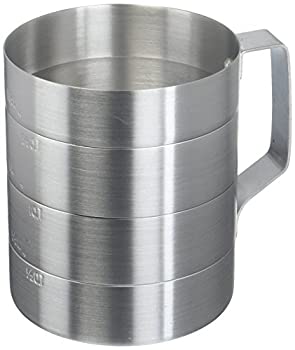 【中古】【インポート品・未当て嵌める】Crestware 2クオート 軽銀 ドライメジャーカップ