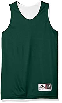 【中古】【輸入品・未使用】(Large Dark Green/White) - Augusta Sportswear Boys' Reversible Wicking Tank