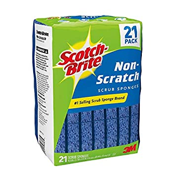 【中古】【輸入品・未使用】Scotch Brite　ブルー・キズが付かない洗浄スポンジ18個入り　3Mサイズ・個別包装　新商品