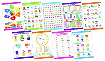 【中古】【輸入品・未使用】[バーカークリーク]Barker Creek - Office Products Early Learning Essentials Nine Poster Set BC-1886 [並行輸入品]