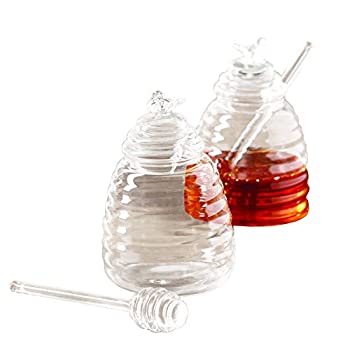 【中古】【輸入品・未使用】Two's Company 51359 Honey Pot with Honey Comb Clear