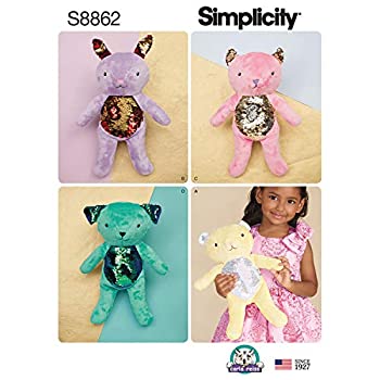 【中古】【39shop】【輸入品・未使用】Simplicity★US8862OS パターン S8862 ぬいぐるみ OS (ワンサイズ)(新古品)|アトリエ絵利奈
