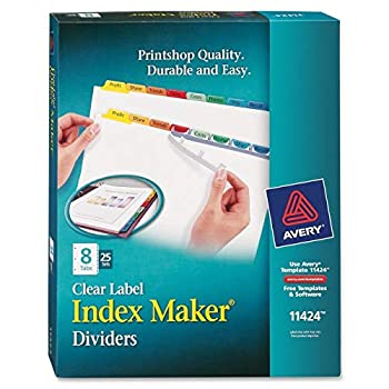 【中古】【輸入品・未使用】Index Maker Divider w/Multicolor Tabs 8-Tab Letter 25 Sets/Box (並行輸入品)