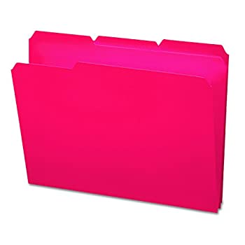 【中古】【輸入品・未使用】Waterproof Poly File Folders 1/3 Cut Top Tab Letter Red 24/Box (並行輸入品)