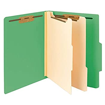【中古】【39shop】【輸入品・未使用】Top★Tab Classification Folders Two Dividers Six-Section Green 10/Box (並行輸入品)（新古品）｜アトリエ絵利奈