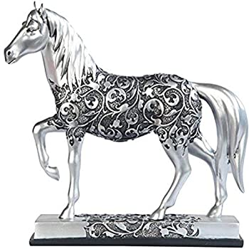 【中古】【輸入品・未使用】George S. Chen Imports SS-G-11678 Silver Toned Engraved Horse Trotting Statue 7.25 by George S. Chen Imports