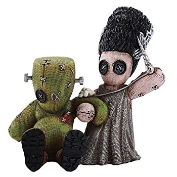 【中古】【インポート品・未当て嵌める】Pacific Giftware 4.5in ピンヘッドモンスター フランケンシュタインとブライド 優しいこと 仕立てものあやつり人形