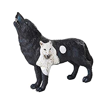【中古】【輸入品・未使用】Pacific Giftware ウルフスピリットコレクション ダークムーンライトナイト ブラック ハウリングウルフスピリットコレクションフィギュア