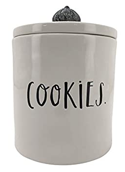 【中古】【輸入品・未使用】Rae Dunn Cookie Canister???Stem印刷レタリング