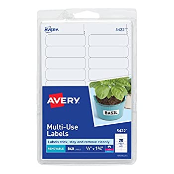 【中古】【輸入品・未使用】Print or Write Removable Multi-Use Labels 1/2 x 1-3/4 White 840/Pack (並行輸入品)