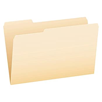 【中古】【輸入品・未使用】Essentials File Folders 1/3 Cut Top Tab Legal Manila 100/Box (並行輸入品)