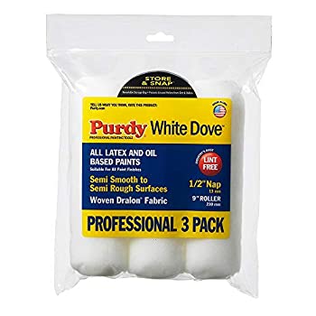 【中古】【輸入品・未使用】3-Pack White Dove Woven Fabric Roller Cover-3PK 1/2\