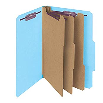 【中古】【39shop】【輸入品・未使用】3"★Expansion Classification Folders 2/5 Cut Legal Eight-Section Blue 10/Box (並行輸入品)(新古品)|アトリエ絵利奈