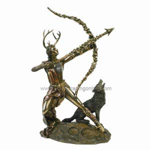 【中古】【39shop】【輸入品・未使用】Bronzed★Finish Artemis Moon Goddess Greek Statue Diana by Pacific Giftware(新古品)|アトリエ絵利奈