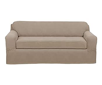 【中古】【輸入品・未使用】Maytex Pixel Stretch 2-Piece Sofa Slipcover Sand by MAYTEX