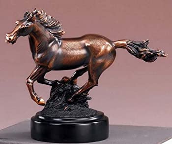 【中古】【輸入品・未使用】乗馬用ギャロップ走る馬像 ブロンズ仕上げのフィギュア 17,979円
