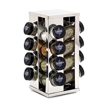 【中古】【輸入品・未使用】Kamenstein Heritage 16-Jar Revolving Countertop Spice Rack with Free Spice Refills for 5 Years by Kamenstein