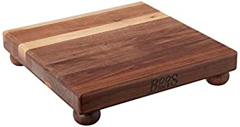 【中古】【輸入品・未使用】John Boos Walnut Edge Grain Cutting Board with Feet 12 Inches Square 1.5 Inches Thick by John Boos