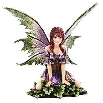 【中古】【輸入品・未使用】Pacific Giftware 2013 エイミー・ブラウンファンタジー ワイルドバイオレット フェアリースタチュー 魅惑的な高さ6インチの置物