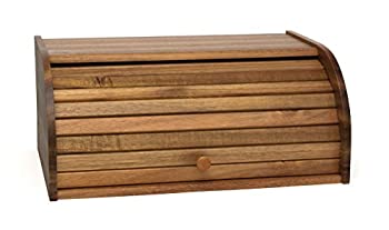 【中古】【輸入品・未使用】(Acacia) - Lipper International 1146 Roll Top Bread Box Acacia