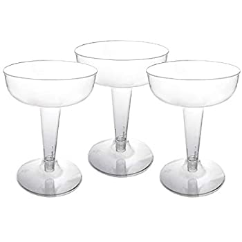【中古】【39shop】【輸入品・未使用】Party★Essentials Hard Plastic Two Piece 4-Ounce Champagne Glasses Clear by Party Essentials（新古品）｜アトリエ絵利奈
