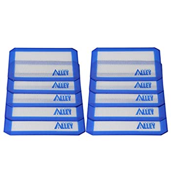 【中古】【輸入品・未使用】(Blue) - Silicone Alley 10 Non-stick Mat Pad/Silicone Rolling Baking Pastry Mat Small Rectangle 13cm x 10cm Blue