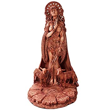 【中古】【インポート品・未当てはめる】Pacific Giftware ケルト吉祥天ブリギッド 生々しい色つや 図形 ポリレジン製