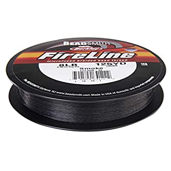 【中古】【輸入品・未使用】Beadsmith Fireline Braided Beading Thread 8LB-strength .007 Ave Diameter Smoke Grey Large Roll 125 Yards by Beadsmith