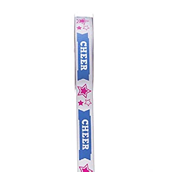 【中古】【輸入品・未使用】Darice チアリボン 5/8インチ x 3ヤード ブルー&ピンク