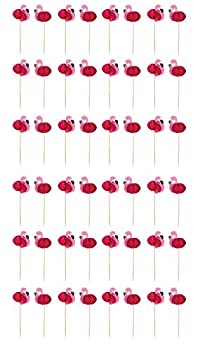 【中古】【輸入品・未使用】Beistle 60281?48?Piece Flamingo Picks、7インチ、ピンク/ホワイト/ブラック