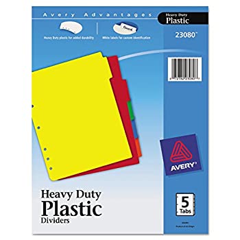【中古】【輸入品・未使用】Plastic Index Dividers White Self-Stick Labels 5-Tab Letter 1 Set (並行輸入品) 9,344円