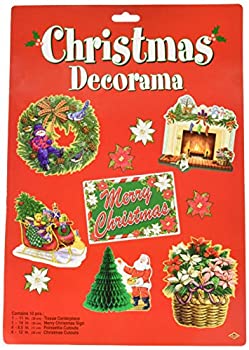 【中古】【輸入品・未使用】Beistle 10個パッククリスマスDecorama Assorted Decorations