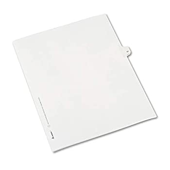 【中古】【輸入品・未使用】Allstate-Style Legal Side Tab Divider Title: 41 Letter White 25/Pack (並行輸入品)