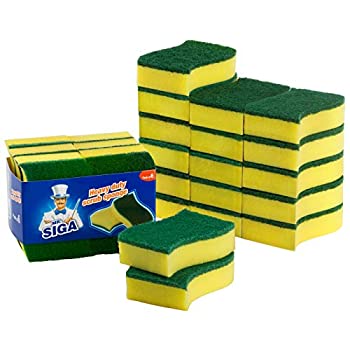 【中古】【インポート品・未当て嵌める】MR. SIGA Heavy Duty Scrub Sponge 24 Count Size:11 x 7 x 3糎 by MR.SIGA キッチン用品・食器・調理器具-その他