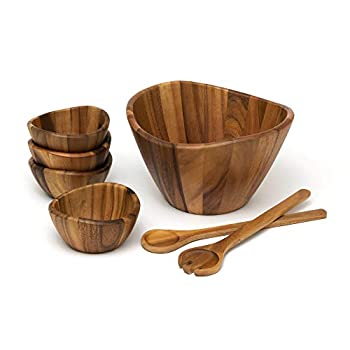 【中古】【輸入品・未使用】1174 Acacia Wave Serving Bowl for Fruits or Salads Large 12\\\