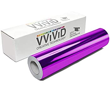 【中古】【39shop】【輸入品・未使用】VViViD★クロムパープルグロスDECO65 パーマネント粘着クラフトビニールロール クリカット、シルエット、カメオ用 50ft x 1ft Bulk Roll パープル（新古品）｜アトリエ絵利奈