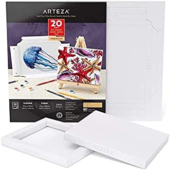 【中古】【輸入品・未使用】Arteza DIYフレーム 折りたたみ式キャンバス 11x14 inch ホワイト ARTZ-2014