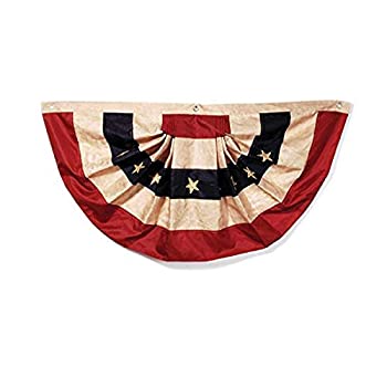 【中古】【39shop】【輸入品・未使用】Darice★Tea ステンドアメリカ国旗旗 48インチ x 25インチ 吊り下げ簡単 愛国的装飾 屋内/屋外用 天候に強い ホリデーや1年中使えるUSAバンティン(新古品)|アトリエ絵利奈