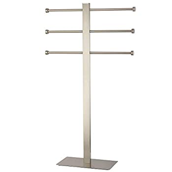 【中古】【39shop】【輸入品・未使用】Kingston★Brass Edenscape Freestanding Stainless Steel Towel Holder Satin Nickel by Kingston Brass [並行輸入品]（新古品）｜アトリエ絵利奈