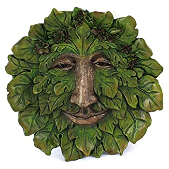 【中古】【輸入品・未使用】TopコレクションGarden Fig Green Man Hanging Plaque、ラージ