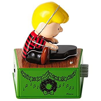 【中古】【39shop】【輸入品・未使用】ピーナッツ★シュローダー クリスマス ダンス パーティー フィギュア 音楽とモーションの置物（新古品）｜アトリエ絵利奈