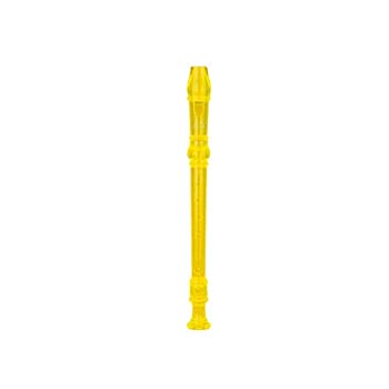 【中古】【輸入品・未使用】Ravel Transparent Yellow Recorder w/ Cleaning Rod & Bag