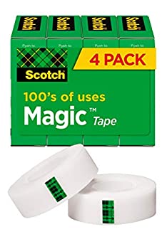 【中古】【輸入品・未使用】Scotchマジックテープ、3?/ 4?x 1000インチ、4-countパッケージ( 810?K4?)サイズ: 4ロールCustomerPackageType :標準パッケージ、モデル：810?K4