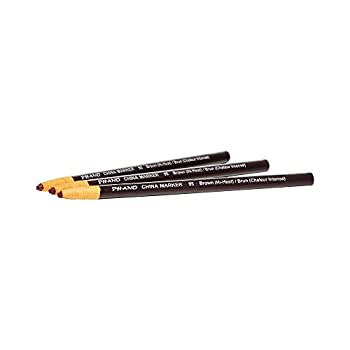 【中古】【輸入品・未使用】(12-Count Brown (High Heat)) - Dixon Phano Peel-Off China Marker Pencils High Heat Brown 12-Count (00095)