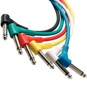【中古】【39shop】【輸入品・未使用】Perfektion★different colors 1 foot Guitar - instrument Patch Cables (Right Angle) - Can be used for FX (effects) pedals Instruments and(新古品)|アトリエ絵利奈