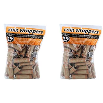 【中古】【39shop】【輸入品・未使用】coin-tainer★Quarter Coinラッパ、パックof 72（新古品）｜アトリエ絵利奈