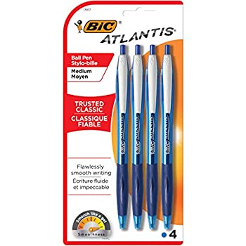【中古】【39shop】【輸入品・未使用】BIC★Atlantis Retractable Ball Pen Medium Point (1.0 mm) Blue 4 Pens (6 Packages of 4 Pens) ボールペン (並行輸入品)（新古品）｜アトリエ絵利奈