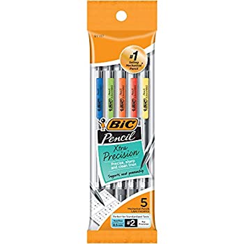 【中古】【輸入品・未使用】BIC Xtra-Precision Mechanical Pencil Clear Barrel Fine Point (0.5mm) 5-Count